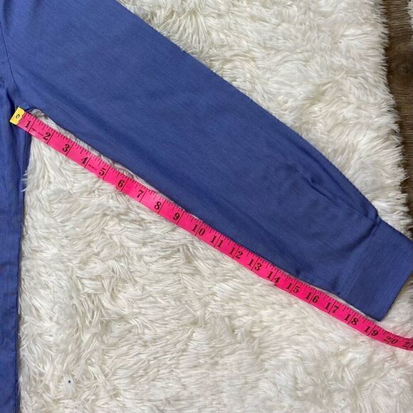 Tommy Hilfiger Cotton Blue Long Sleeve Dress Shirt Small Slim Fit Non Iron - Picture 5 of 7